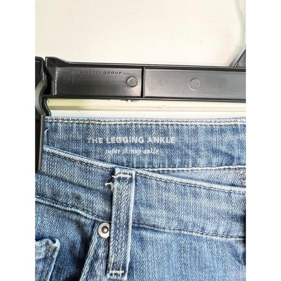 AG Adriano Goldschmied Blue Denim The Legging Ankle Skinny Fit Jeans 29 R - Picture 6 of 16
